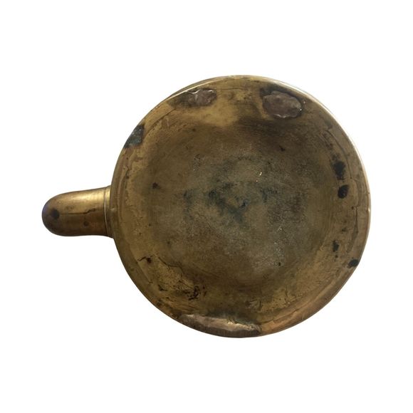 Antique Decorative Brass Tea Kettle - Picture 4 of 4